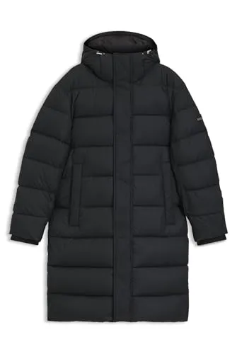 BOSS Herren H-Cenuto Wasserabweisender Steppmantel mit Kapuze Schwarz001 56