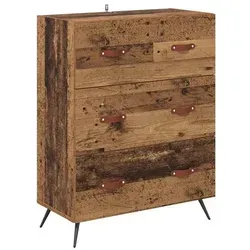 vidaXL Kommode mit Schubladen aus Altholz - 69,5 x 34 x 90 cm - Rustikale Holzkommode mit eleganten Linien und großzügigem Stauraum. Ideal für Wohnzimmer, bietet Platz für Kleidung und Accessoires und fügt sich harmonisch in jede Einrichtung ein.