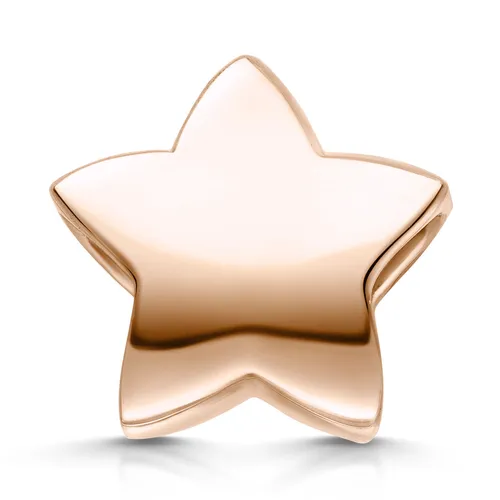 MATERIA Bead Stern Rosegold aus 925 Sterling Silber rosé vergoldet