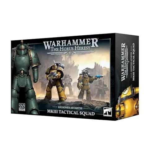 Games Workshop - Warhammer - Horus Häresie: MK III Tactical Squad - Tabletop Spiele, 20 Miniaturen für den perfekten Kern Ihrer Legiones Astartes-Armee, anpassbar mit Kommandoausrüstung und Bajonetten.