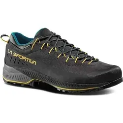 La Sportiva TX4 Evo GTX Carbon/Bamboo (43,5) - Hochwertige Zustiegsschuhe - Wanderschuhe mit wasserdichter GORE-TEX-Membran, ideal für technische Zustiege und Kletterpassagen. Maximale Stabilität, Komfort und Traktion dank Vibram MegaGrip.