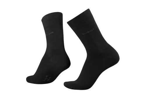bugatti Socken 6702610042 bugatti Herren Socken 2er Pack uni basic black schwarz