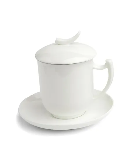 TeaLogic Teekanne Epsilon - Thermobehälter aus feinem Bone China, vereint traditionelle Formgebung mit modernem Look und einzigartigen Details, die an Elefantenstoßzähne erinnern.