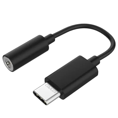 Cubilux USB C auf 3,5 mm Kopfhörer Adapter mit DAC 96 kHz / 24 Bit, AUX Audio für Smartphone, Tablet und Laptop