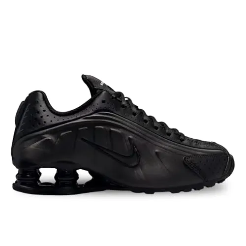 Produktbild Nike Shox R4 Big Kids' Shoes (CW2626-003, Black/Black/Bright Crimson/Black), Schwarz/Schwarz/Schwarz, 6 Big Kid