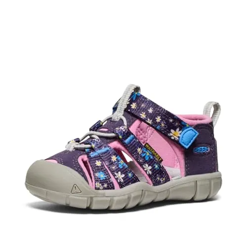 KEEN Seacamp II CNS Mädchen Sandale in Violett, Größe 3 in gelb von KEEN