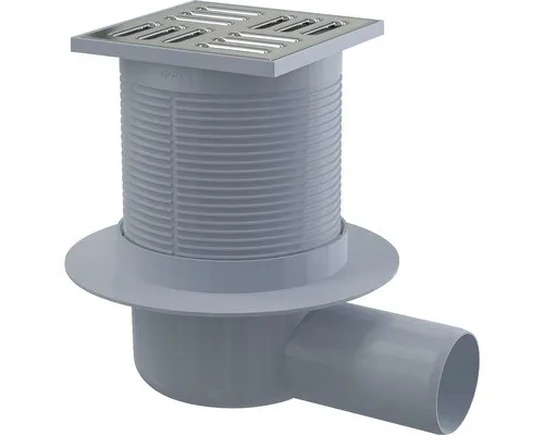 Alca Bodenablauf 105x105/50 horizontal Bauhöhe 79 mm APV1