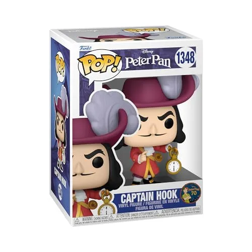 Funko Pop! Disney: Peter Pan 70th - Captain Hook - Vinyl-Sammelfigur - Geschenkidee - Offizielle Handelswaren - Spielzeug Für Kinder und Erwachsene - Movies Fans - Modellfigur Für Sammler