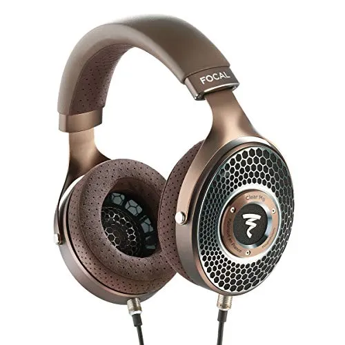 Focal Clear MG Over-Ear-Kopfhörer - Kopfhörer mit offener Bauweise, perfekter Hochfrequenzwiedergabe und erweiterter Klangbühne dank perforierter Mikrofaser-Ohrpolster und stabilem Aluminium-Bügel.