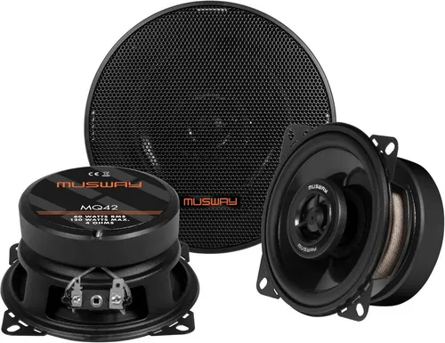 Musway MQ42-10cm Koax Lautsprecher - Auto Koaxial-Lautsprecher mit 10 cm Durchmesser für kraftvollen Sound und klare Höhen, ideal für ein verbessertes Klangerlebnis im Fahrzeug.