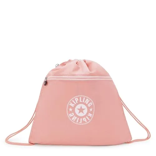 Kipling SUPERTABOO Mittelgroßer Rucksack in Memory Pink - Moderner Rucksack aus recyceltem Material, ideal für den Alltag und umweltbewusste Mode. Praktische Fächer für optimale Organisation.