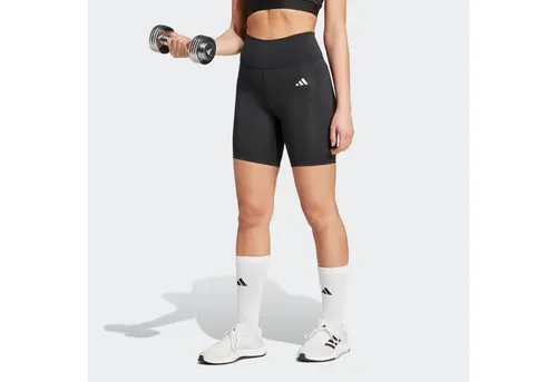ADIDAS Damen Tight Optime Essentials Stash Pocket 7-Inch - Fitnesshosen mit AEROREADY Technologie für ein trockenes Tragegefühl und praktischer Oberschenkeltasche für wichtige Kleinigkeiten. Hergestellt aus mindestens 70 % recycelten Materialien.