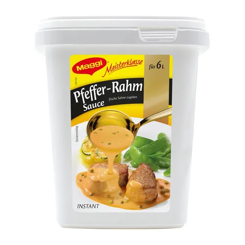 MAGGI Meisterklasse Pfeffer-Rahm-Sauce 1er Pack (1 x 750g)