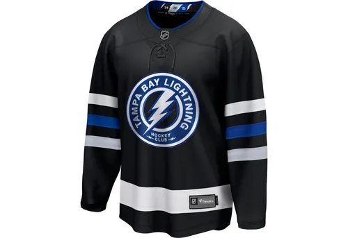 Tampa Bay Lightning NHL Breakaway Alternate Jersey - Größe L - Hochwertiges NHL Trikot aus leichtem, atmungsaktivem Material für optimalen Tragekomfort. Ideal für Fans, die ihren Teamgeist zeigen möchten. Material: 100% Polyester.