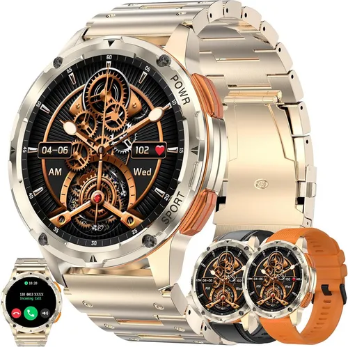 MYSHUN Smartwatch (3.6 cm, Android ios), Smartwatch mit 1,43