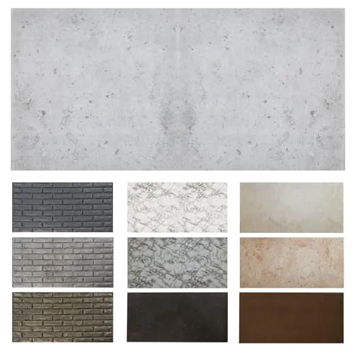 MDEKOR Wandpaneele Beton 50x100 cm – 3D Wandverkleidung in Betonoptik - Stilvolle Wandverkleidung aus leichten XPS-Paneelen mit 4,5 mm Dicke. Ideal für ein modernes Ambiente in Ihrem Zuhause. Einfache Montage und pflegeleicht für eine langlebige Gestaltung.