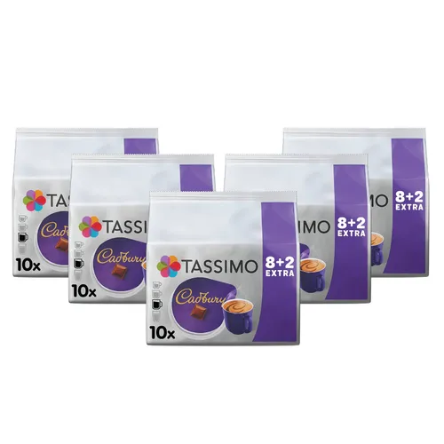 TASSIMO Cadbury Hot Chocolate Kapseln 5 x 10 von TASSIMO