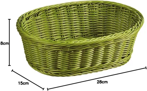 KESPER® Brotkorb Brot- Obstkorb oval, 29,5 x 23 x 9,5 cm, olive, (1-tlg)