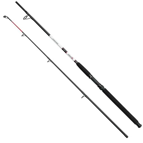 DAM Aqua-X Bootsrute 2,10m - Meeresrute für starke Fische - Bootrute mit 210cm Länge und Wurfgewicht von 100-250g, ideal für Meeresangeln. Robuste Glasfaser-Blanks garantieren eine hohe Belastbarkeit und Langlebigkeit.