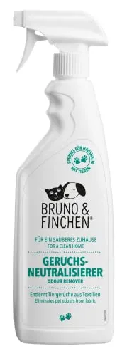 Bruno & Finchen Geruchsneutralisierer | Für Urin, Erbrochenes & Kot | Hundeurin & Katzenurin Geruchsneutralisierer | 750 ml