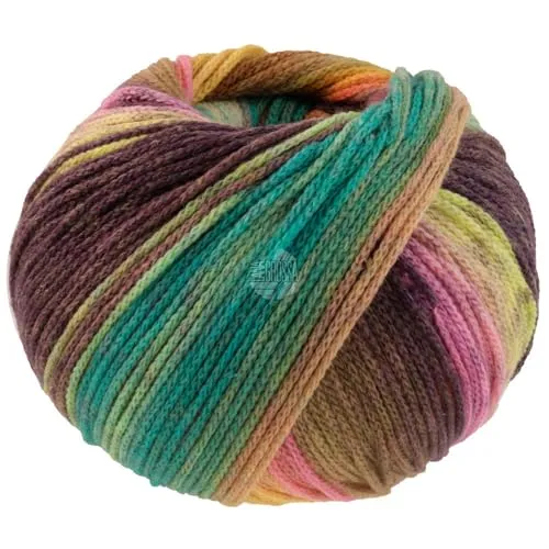 Lana Grossa Farfalla 06 - Pfirsich/Camel/Graugrün/Erika/Pistazie/Graubraun/-violett/Grün/Türkis/Nussbraun