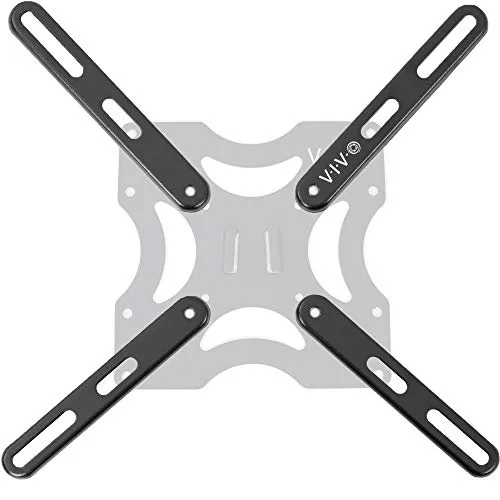 VIVO Stahl VESA Verlängerung Mount Adapter Halterungen für Bildschirme 32 bis 55 Zoll LCD LED TV Umbau Platte Kit für VESA bis 400 x 400 mm, MOUNT-AD400B