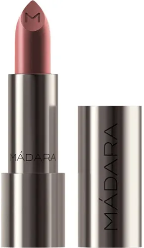 MADARA Dazzle Nights Satin Shine Lipstick - Flattery - Lippenstift, pigmentreiche Farbe mit subtilem Glanz, vegane Formel mit pflegenden Ölen und Vitaminen C+E für langanhaltende Feuchtigkeit.