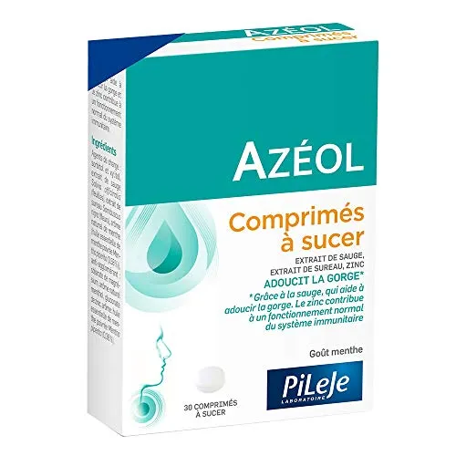 Azéol 30 comprimés goût menthe
