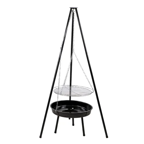 Dreibeingrill Schwenkgrill Ø 49 cm - Ideal für Grillabende - Grills: Schwenkgrill mit 49 cm Durchmesser, höhenverstellbar bis 150 cm, perfekt für gesellige Grillabende im Garten.