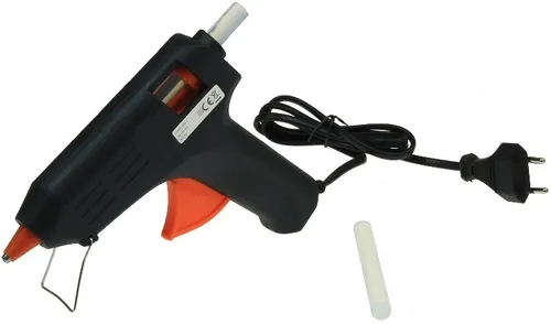 Heißklebepistole 40W mit 11mm Klebesticks - Heißklebepistole für vielseitige Bastel- und Reparaturarbeiten, 40W Heizleistung und schnelle Anheizzeit. Ideal für Hobby, Modellbau und kreative Projekte.