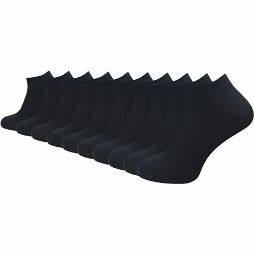 GAWILO Damen Sneaker Socken aus 100% Baumwolle (6 oder 10 Paar) - Hautfreundliche Sneakersocken aus reiner Baumwolle, ohne drückende Naht für höchsten Tragekomfort. Langlebig und pflegeleicht, ideal für den täglichen Einsatz.