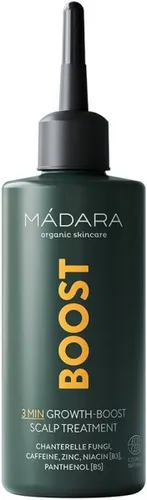 MADARA 3-Min Growth-Boost Kopfhaut-Kur - Haarkuren für volleres und stärkeres Haar, mit belebendem Koffein und Zink, ideal gegen Haarausfall und dünner werdendes Haar.