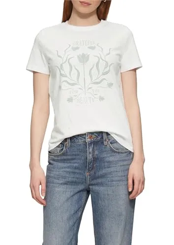 QS Baumwollshirt mit Frontprint