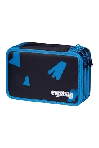 ergobag Maxi Mäppchen Set 40-Teilig - Dunkelblau, mit Lyra Bunt- und Filzstiften, ideal für Schulkinder und umweltfreundlich hergestellt