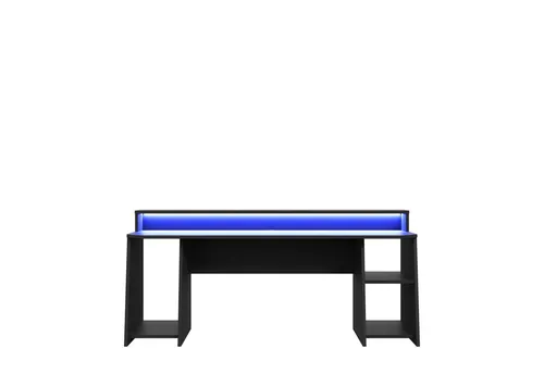 freiraum Gamingtisch TEZAUR, LED-Wechselbeleuchtung, schwarz matt - 200x91,1x72cm - Der TEZAUR Gamingtisch vereint modernes Design und Funktionalität. Mit 200x91,1x72 cm bietet er reichlich Platz für kreative Projekte. Die innovative LED-Beleuchtung setzt Akzente und sorgt für eine stilvolle Atmosphäre.