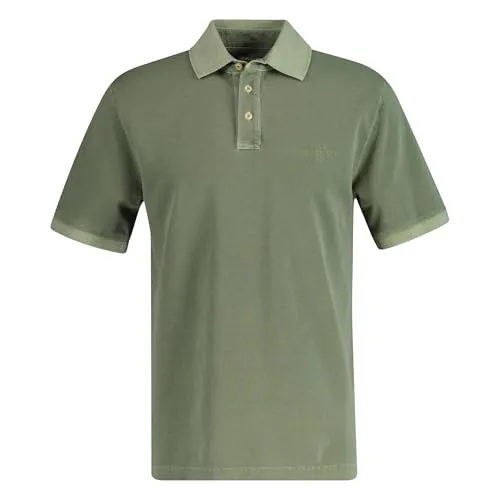 GANT Herren Poloshirt SUNFADED POLO, Kurzarm in Grün 4XL - Herren-Shirts, lässiges Pique-Poloshirt in ausgewaschener Optik für hohen Tragekomfort dank 100% Baumwolle.