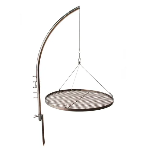 Schwenkgrill 55cm Edelstahl mit Erdspieß – Rundgrill MURCIA von DEMA