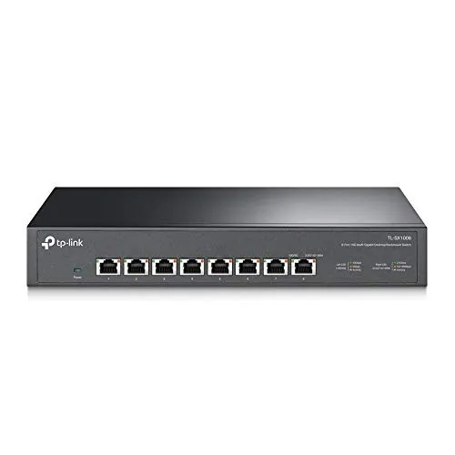 TP-Link TL-SX1008 V1 - 8-Port Gigabit Netzwerk-Switch, flexibel einsetzbar für Desktop oder Rackmontage