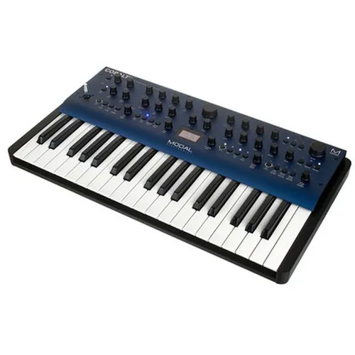 Modal Cobalt8 Synthesizer - Virtuell analoger Synthesizer mit 8-stimmiger Polyphonie, 37-Tasten anschlagdynamisch, 34 Algorithmen und 300 Werksprogrammen für kreative Klänge.