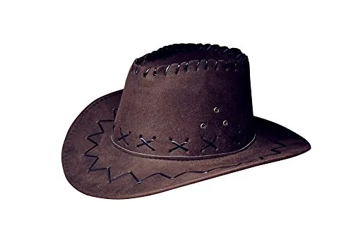 Miobo Cowboyhut Western Cowgirl Hüte 54-Dunkelbraun
