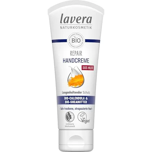 Repair Handcreme 1 x 75 ml | Bio-Calendula & Bio-Sheabutter, SOS-Hilfe für beanspruchte Hände, langanhaltender Schutz, vegan, NATRUE