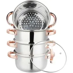 Klausberg Dampfgarer 5-teilig 18 cm Rose Gold