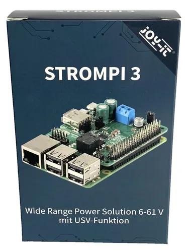 Joy-it StromPi 3 Shield - Erweiterung für Raspberry Pi - Netzteile, ermöglicht die Stromversorgung und Überwachung von Raspberry Pi-Projekten mit flexiblen Energieoptionen.