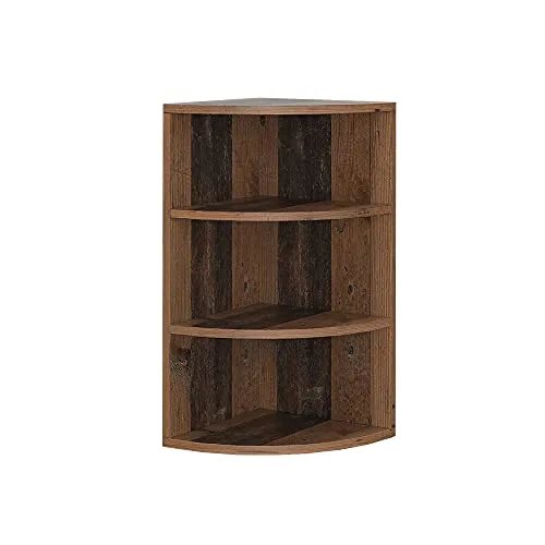 Vicco Eckregal Ecki, Antikholz 30 x 60 cm - Eckregal aus Antikholz mit 4 Ablageflächen, kratzfest und ideal für platzsparende Lösungen in jedem Raum.