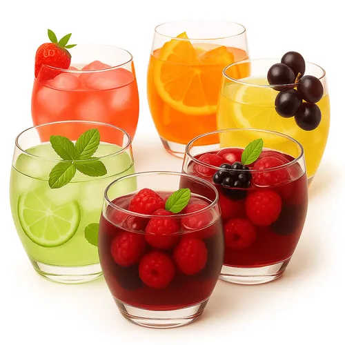 Trinkgläser 6er Set Wassergläser Gläser Wasserglas Trinkglas Cocktail 350 ml