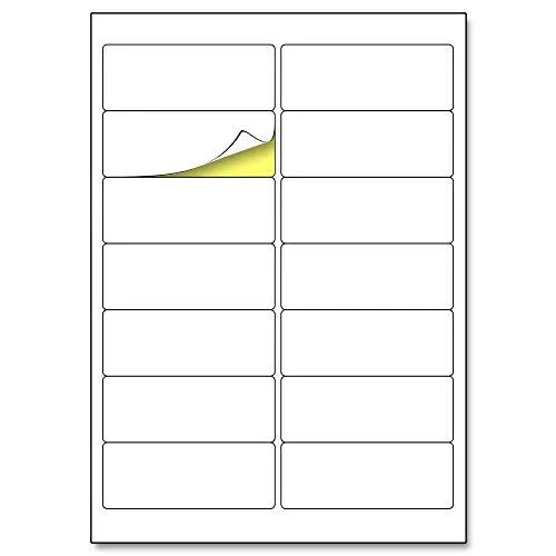 99,1 x 38,1mm, 25 Blatt, A4 Aufkleber Etiketten Selbstklebend matt - 14 Stück pro Blatt