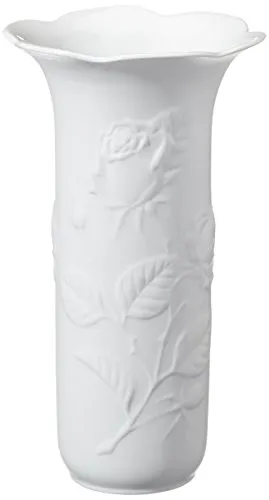 Kaiser Porzellan Vase, Weiß, 18cm - Vase aus Biskuitporzellan, handgefertigt und ideal für ein harmonisches Landhaus-Ambiente mit verspielten Akzenten.