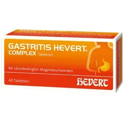 Gastritis Hevert Complex Tabletten - Homöopathisches Arzneimittel zur Linderung von Magenschleimhautentzündungen, ideal für eine sanfte Unterstützung der Verdauung.