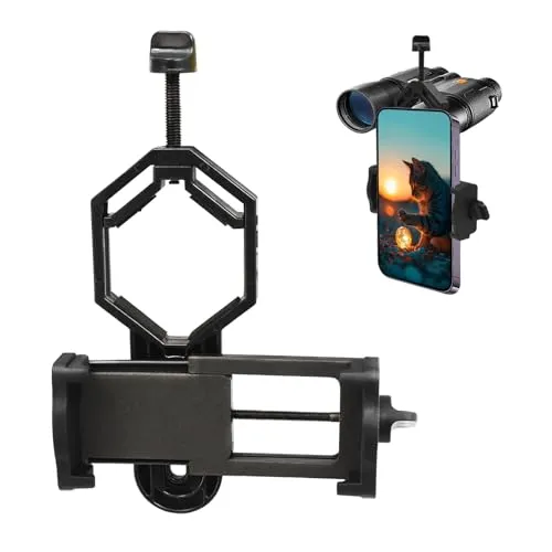 Surplex Universal Telefon/Smartphone Adapter und Mount Stativ-Halterung für iPhone Sony Samsung Moto - Kamera- Spektiv Teleskop, Spektiv, Monokular, Fernglas, Mikroskop