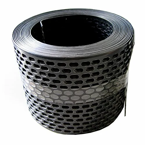 Traufgitter 80 mm schwarz/Rolle a 5 lfm